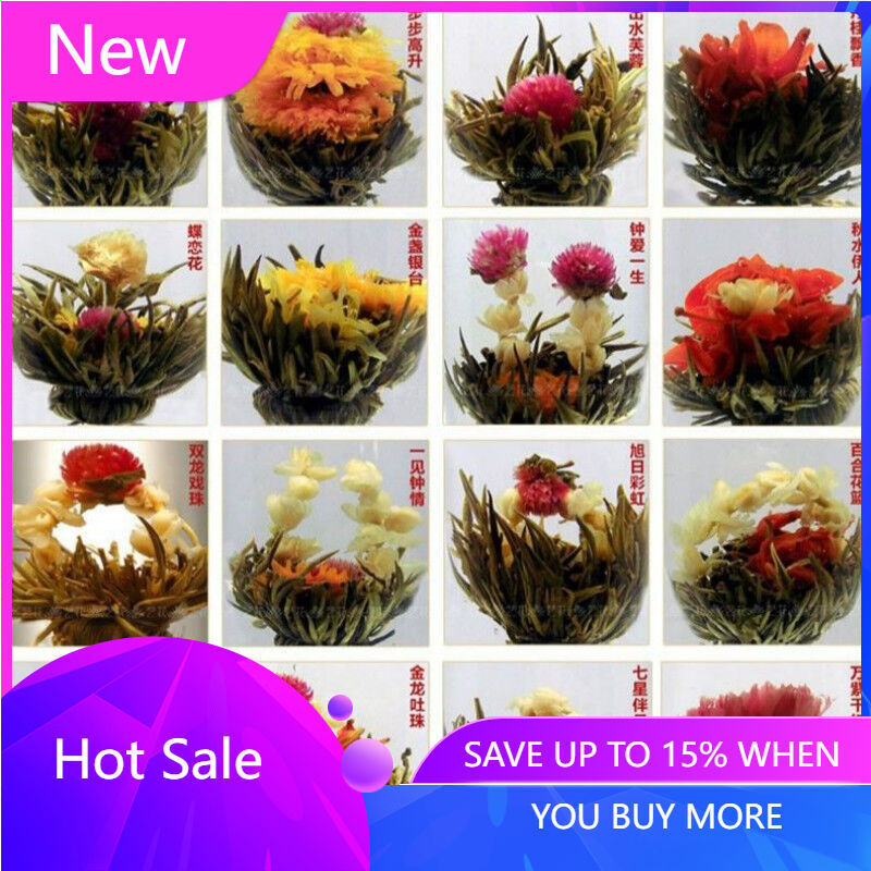 16 Kinds of Blooming Flower Tea Herbal Tea Great Fragrant Green Tea Handmade Tea Main image
