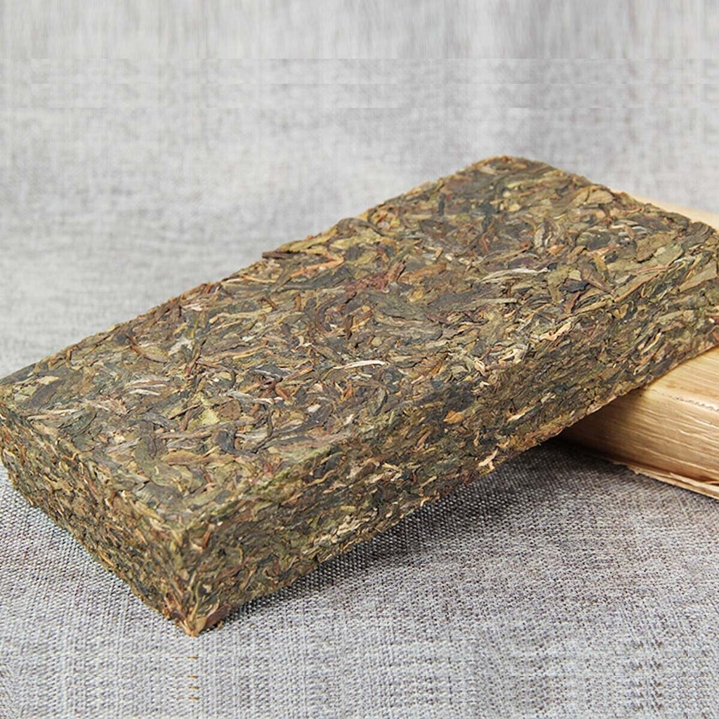 HelloYoung Bingdao Golden Leaf Ancient Tree Candy Sweet Tea Yunnan Puerh Cha Tea Brick 500g