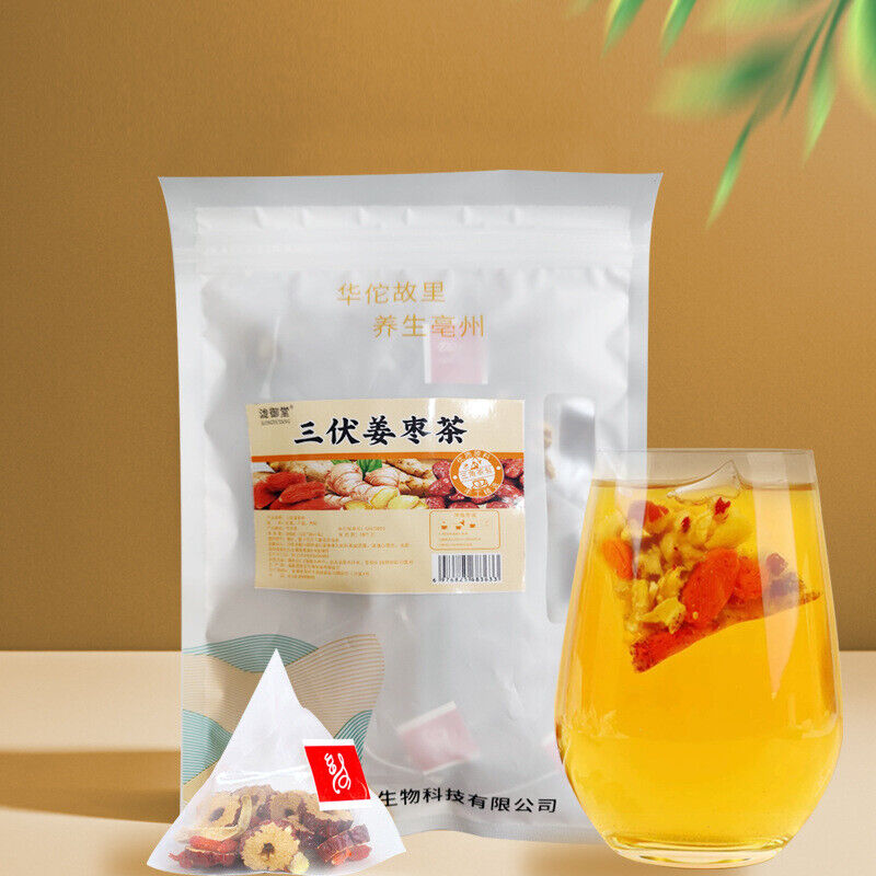 Sanfu Ginger Jujube Tea with Red Dates Dry Ginger and Goji Natural Herbal Blend Secondary image