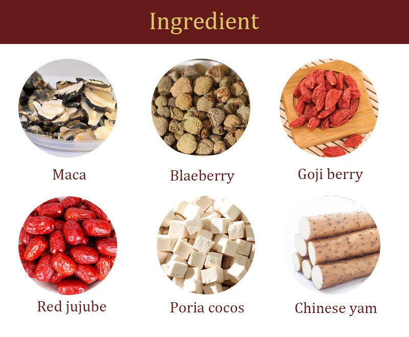Sex Products for Men Tea Ginseng Five Treasures Tea Herbal Malel Vitality Tea