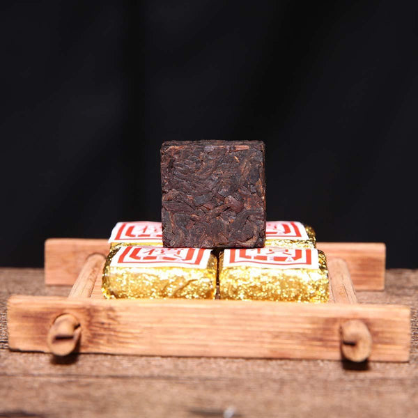 Ripe Puerh Tea Yunnan Bulk Bohai Square Puer Tea 50g-500g 1Pc/Cup Mini Brick Tea