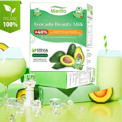 Pure Avocado Beauty Milk Green Juice Powder Instant Solid Drink 10 g*10 bags