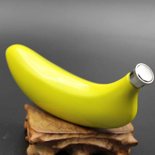 5oz Banana Wine Pot Flask Stainless Steel Hip Flask Vodka Whiskey Alcohol Bottle