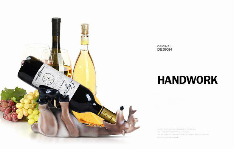 Wine Bottle Shelf Resin Drunk Deer Wine Rack Wine Holder Home Decoration Crafts