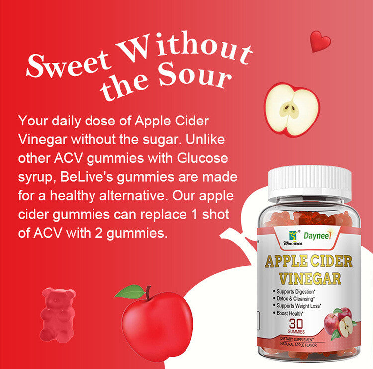 Slim Detox Weight Loss Apple Cider Fit Keto ACV 30 Gummies