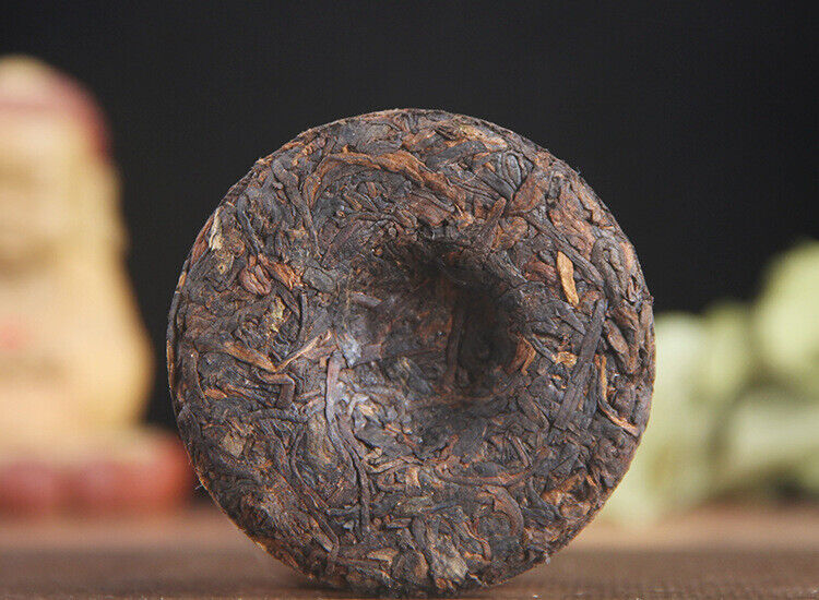 HelloYoung 50g Yunnan Ripe Tea Cake Banzhang Pu'er Aged Menghai Ancient Tree Dry Storage Pu