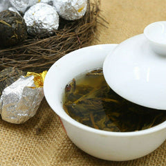 HelloYoung Dragon Pearl Yiwu Old Tree Materials Raw Puerh Tuocha Shen Puer Hand Made