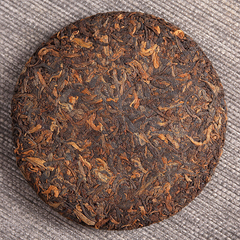 HelloYoung 100g Yunnan Pu'er Tea Menghai Ripe Tea Old Pu'er Jiao Mu Ripe Tea Cake