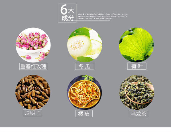 HelloYoung Cherry Blossom Rose Lotus Leaf Tea Herbal Tea Nutritious Health Tea 150g/5.29oz