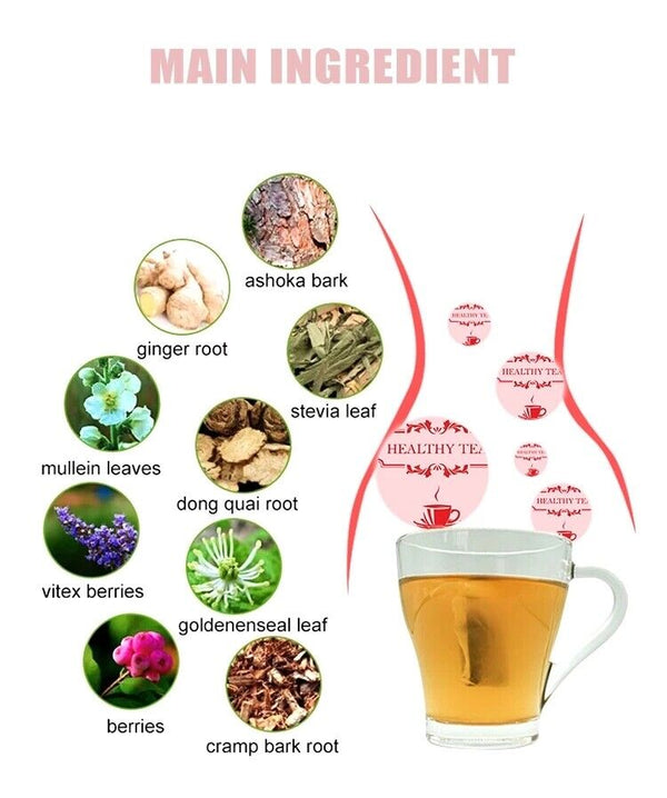 Detox Teebeutel Warmer Fruchtbarkeit Tee Frauen Sauberer Gebärmutter Fibroid Tee