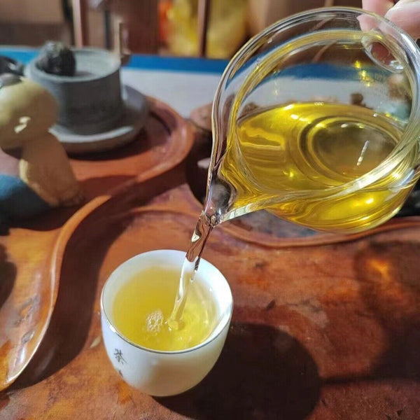 HelloYoung Longzhu Puerh Tea Mint Hetang Pu-erh Tea Raw Tea 500g 7g/pcTea Pu-erh Tea