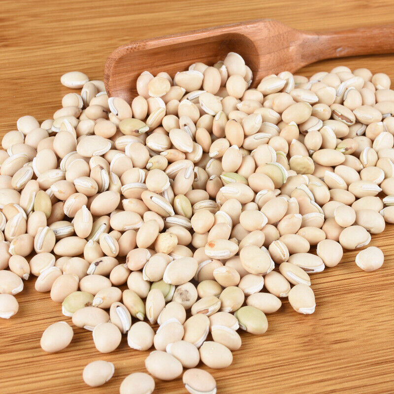 HelloYoung New White lentils Selected medicinal lentils Tonic herbs Stews 500g/1.1lb