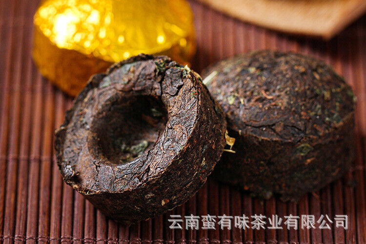 HelloYoung 70g Yunnan Pu'er tea leaves glutinous small tuocha ripe tea mini small tuocha