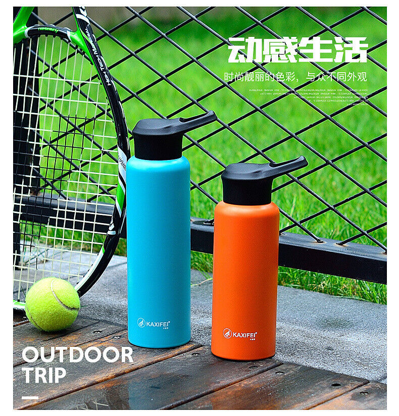 Vacuum Insulated Sport Water Bottle Stainless Steel Flask Jar Leak-proof Canteen