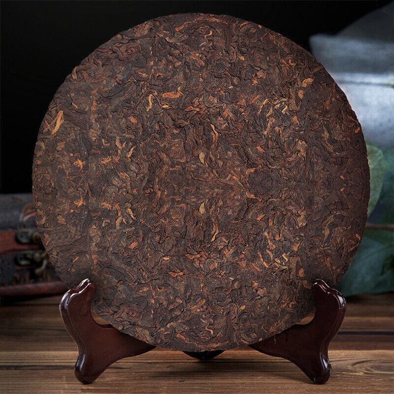 Yunnan Aged Ancient Tree Tea Leaves Lao Ban Zhang Puerh Tea Cake Ripe Puerh 357g