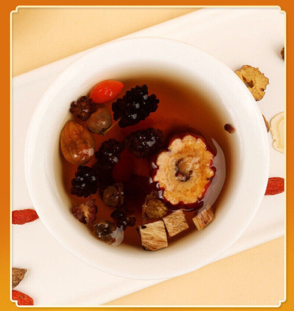 Ginseng Ten Treasure Herbal Tea Traditional Chinese Kidney Support Formula