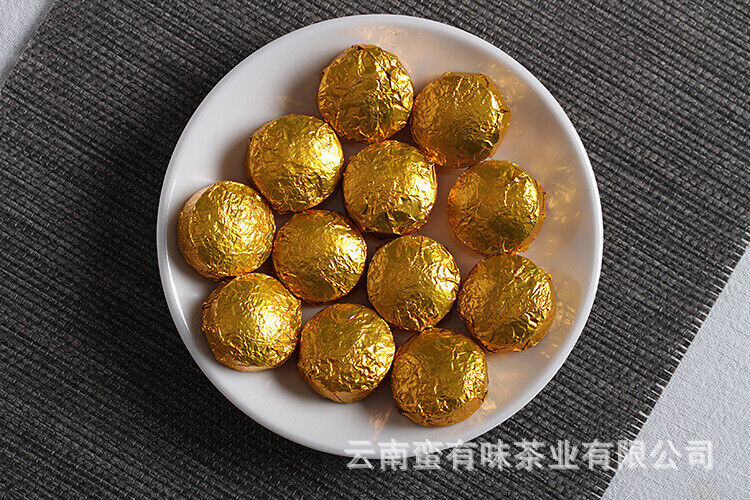 HelloYoung 500g Yunnan Pu'er Tea Leaves Glutinous Small Golden Tuo Mini Small Tuo Tea
