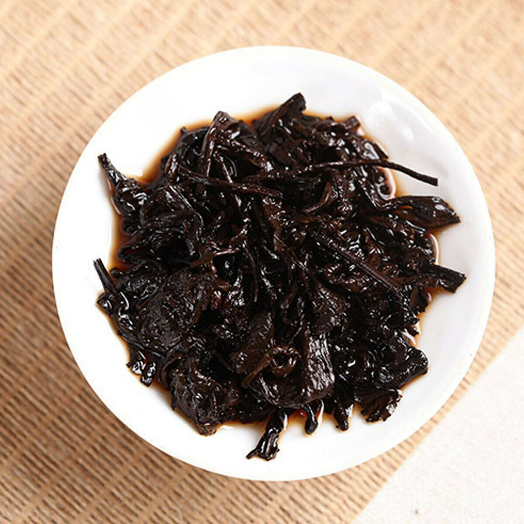 HelloYoung Cooked Puerh Tea Cake Brown Ancient Trees Tea Yunnan Menghai Ripe Puer Tee 357g