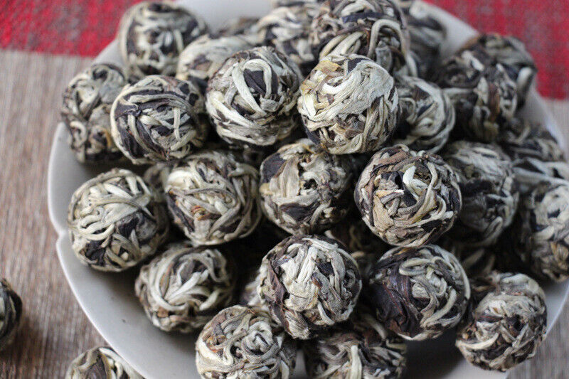 HelloYoung Dragon Pearl Tea Raw Pu-erh Tea White Moonlight White DianhuoTea From 10 pcs.