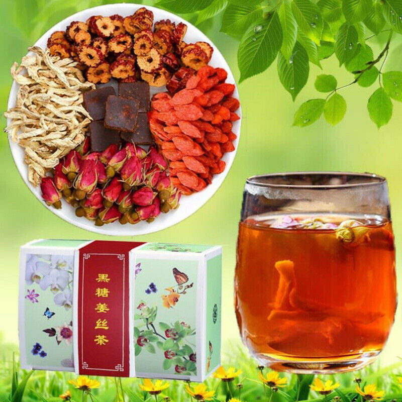 HelloYoung 12g*10 Bags Ecology Brown Sugar Ginger Tea Women Health Care Hongtangjiangsicha