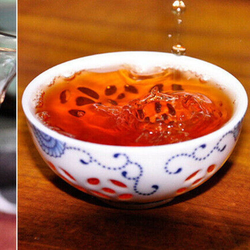 HelloYoung TeaPu-Erh Tea Cake Ancient Tree Black Tea Gift 357g Yunnan Puerh Tea 7598 Ripe