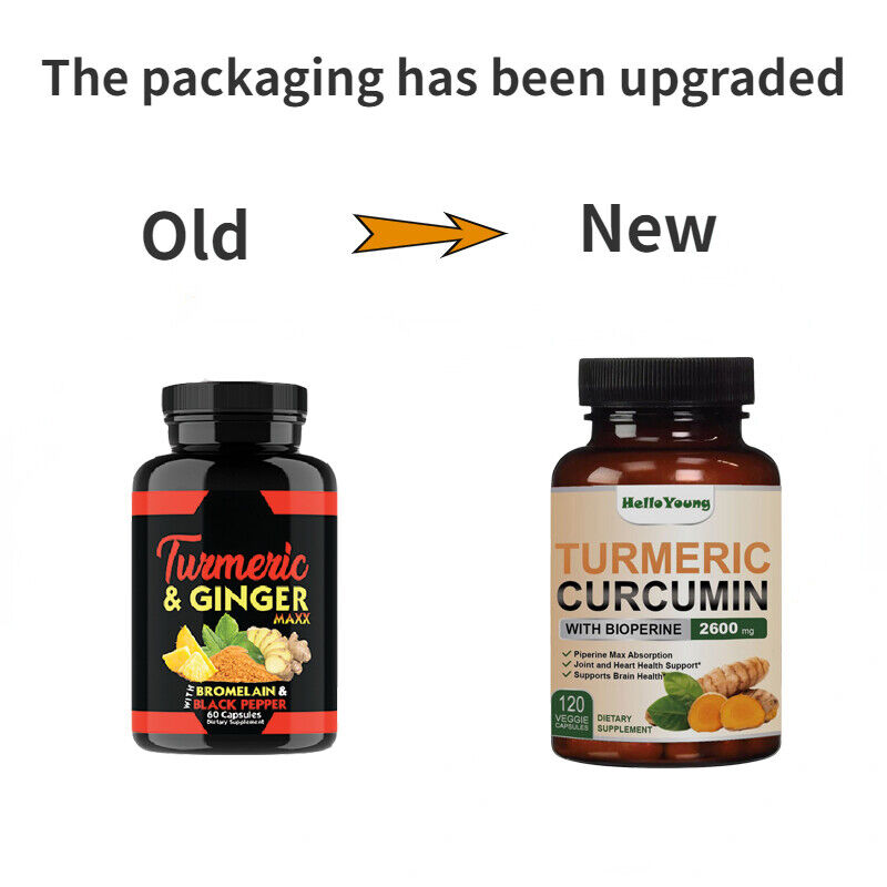 Turmeric Curcumin with Ginger + Black Pepper Joint Pain Maxx Strength Capsules Main image