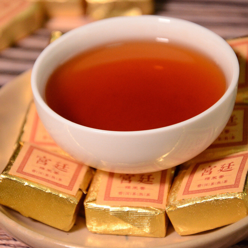 HelloYoung Yunnan Jindian small square brick black tea leaves glutinous fragrance brick tea
