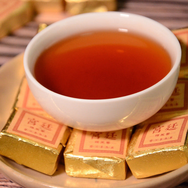 HelloYoung Yunnan Jindian small square brick black tea leaves glutinous fragrance brick tea