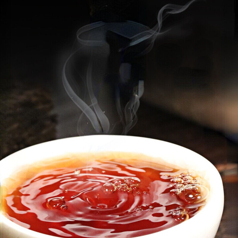 HelloYoung TeaYunnan Natural Cooked Pu-erh Black Tea 1000g Chinese Aged Pu-Erh Tea Gold Brick
