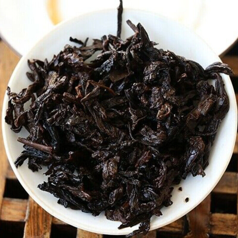 HelloYoung Cake Ba Jiao Ting Li Ming 7590 Yunnan Ripe Qizibing Tea Aged RIpe Puer Tea 357g