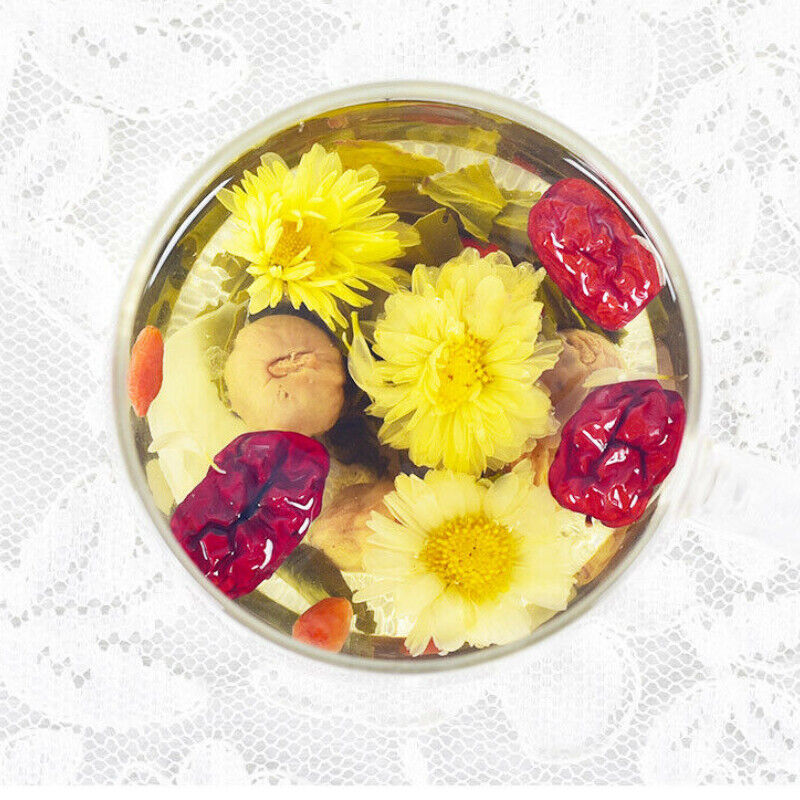 HelloYoung 200g Tianfumingcha Chrysanthemum Heanlty Herbal Tea天福茗茶 八宝菊花茶 枸杞银耳桂圆红枣茶 花草茶组合茶饮