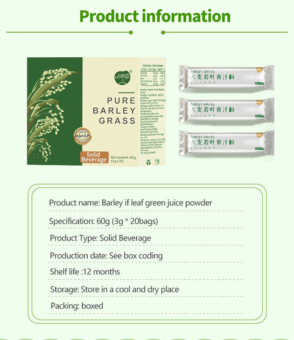 Grass Powder Barley Seedlings Dietary Fiber