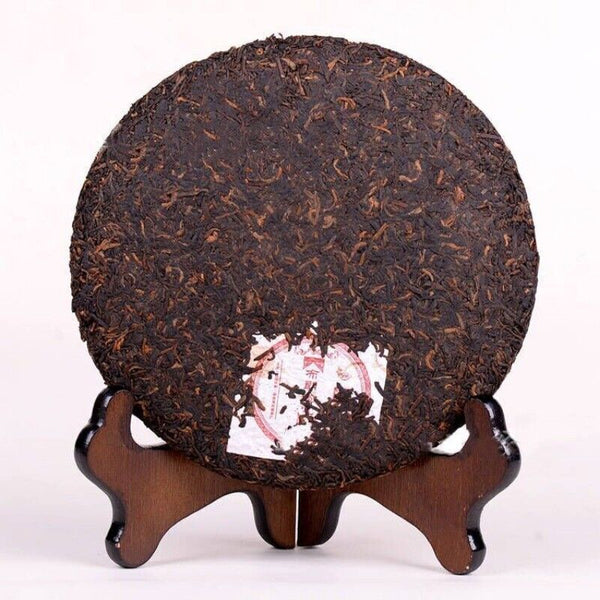 Pu-erh Tea Cooked 357g Top Grade Puer Tea Ripe Yunnan Qizi Cake Organic Old Tree