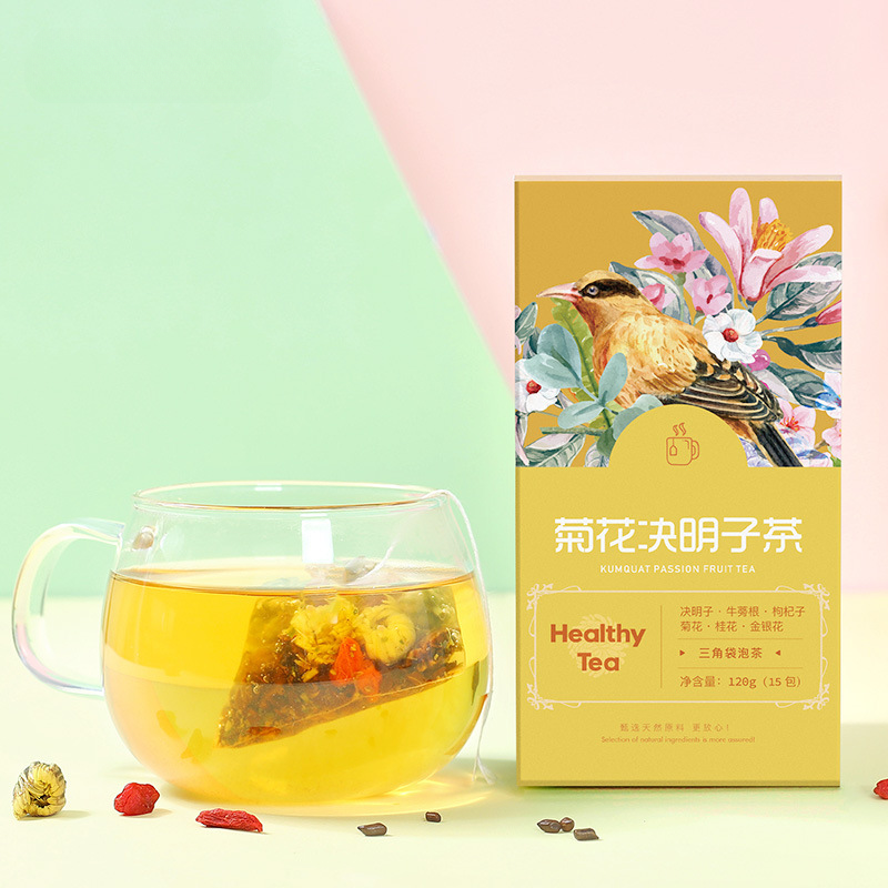 Chrysanthemum Cassia Seed Tea Bag, Burdock Tea, Honeysuckle Chrysanthemum Tea Secondary image