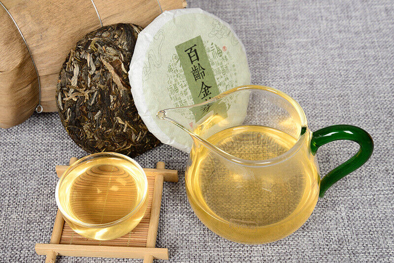 HelloYoung Pu-erh Tea Raw Tea Cake Bai Ling Golden Bud Raw Tea 100g Pu-erh Cake Tea