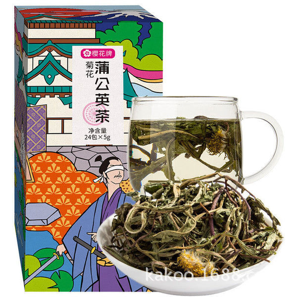 HelloYoung Cherry Blossom Chrysanthemum Dandelion Tea Nutritious Bag Tea Herbal Tea 120g