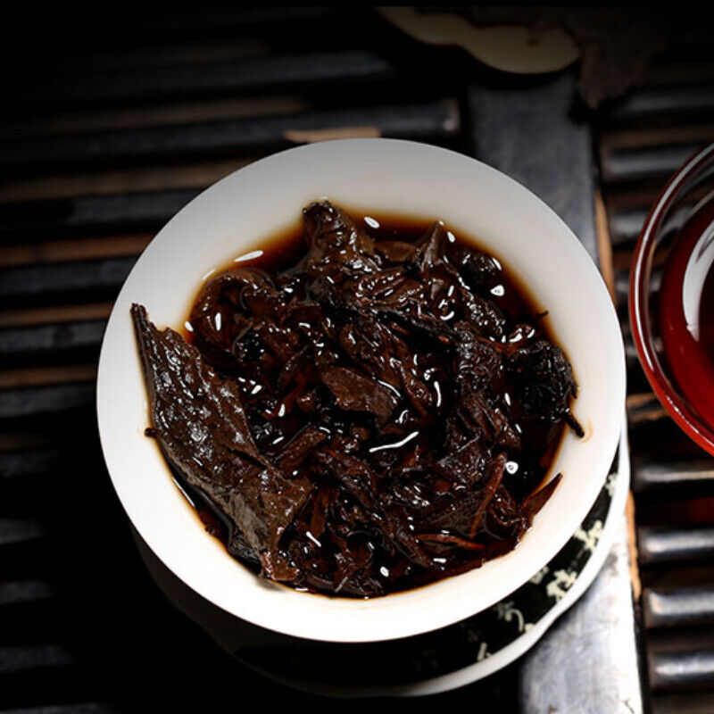HelloYoung TeaQizi Pu'er Tea Cake 7 Cakes Top Ripe Pu Erh Black Tea 2499g Yunnan Aromatic Ruyi