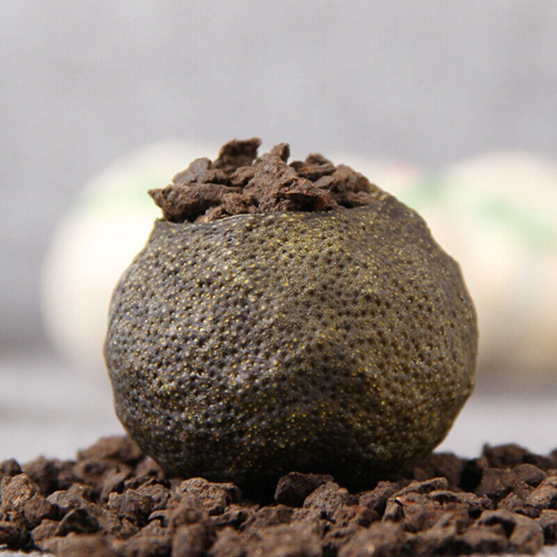 HelloYoung Pu-Erh Tea Crushed Stone Tea Little Green Mandarin Pu'er Tea 500g Tangerine Peel