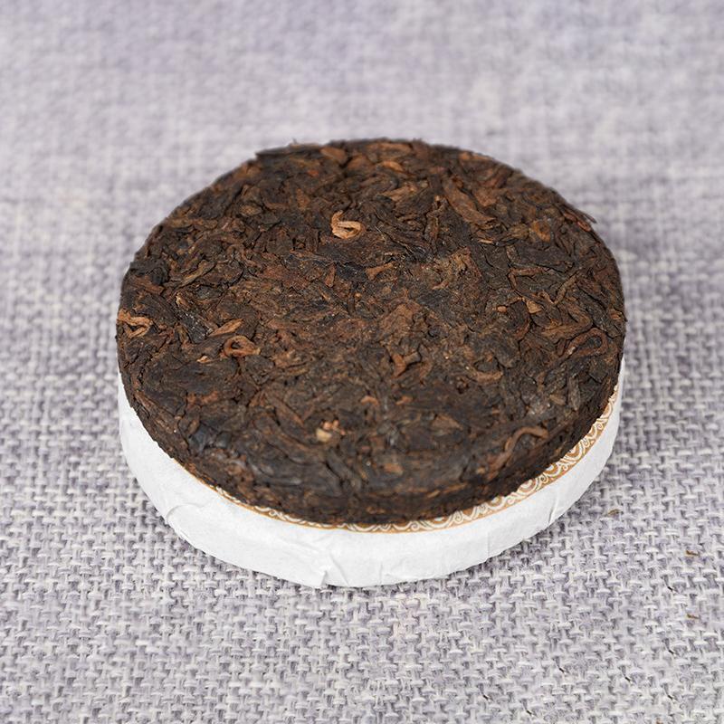 0g Yiwu Ripe Pu'er Tea Cake, Yunnan Orchid Fragrance - Premium Tea