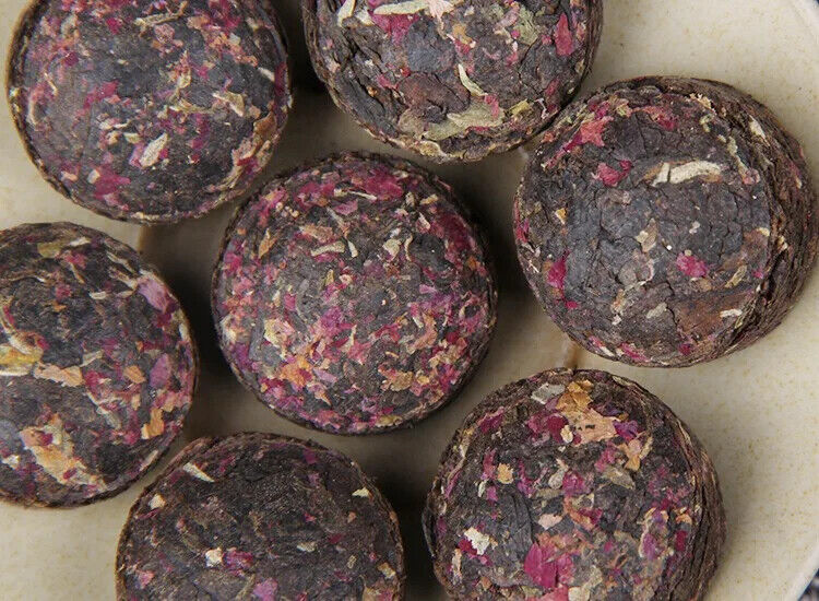Yunnan Rose Flavor Mini Puer Tuo Cha Shu Puer Loose Flavor Tea Rose Pu Er Tea