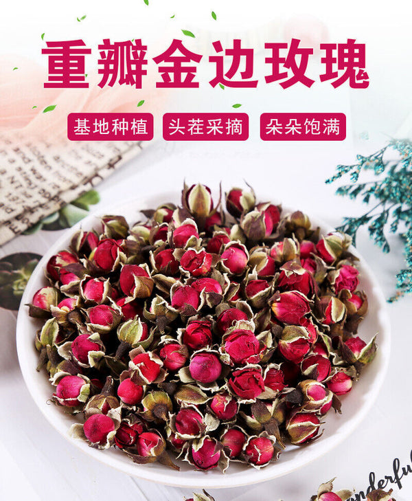 Bulk Gold Rim Roses Dried Roses Edible Rose Tea 500g