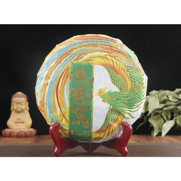 357g/12.59oz  Yiwu Phoenix Nest Ancient Tree Pu-erh  Pu-erh Tea Cake Green Tea