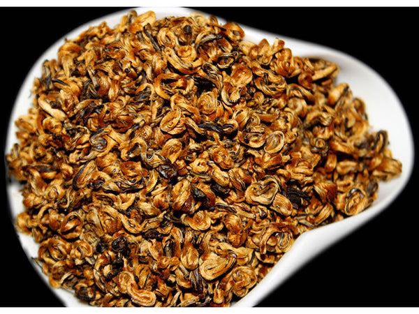 500g Fengqing Yunnan Tea Jin Luo Dianhong Black Tea Honey Fragrance Golden Buds