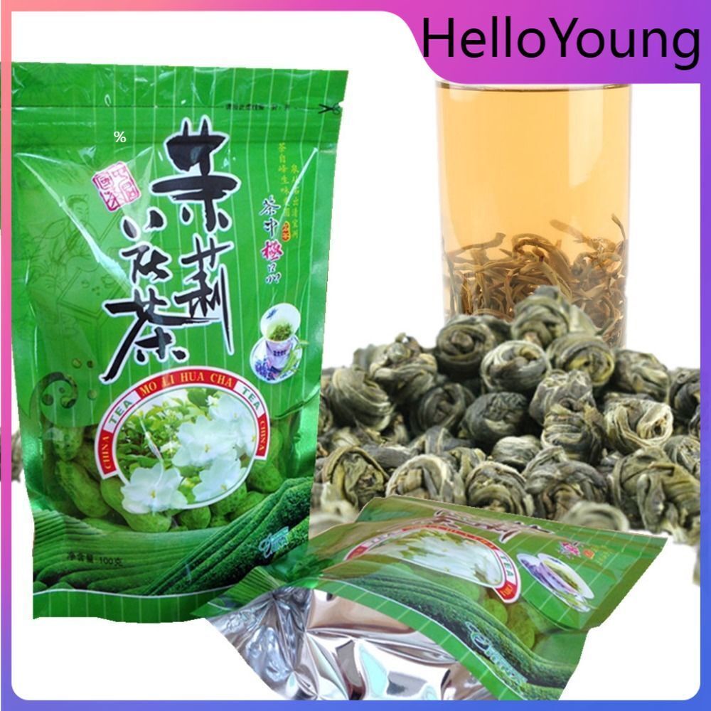 100g Organic Jasmine Flower Tea  Loose Leaf Pearl Green Tea Chinese Fragrant Tea Main image