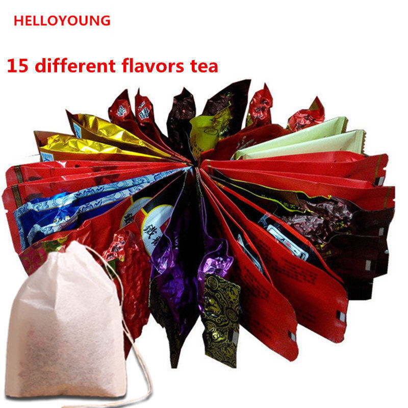 HelloYoung15 Kinds of Chinese famous Tea Milk Oolong Tea Tieguanyin Dahongpao Black Tea Green Tea Main image