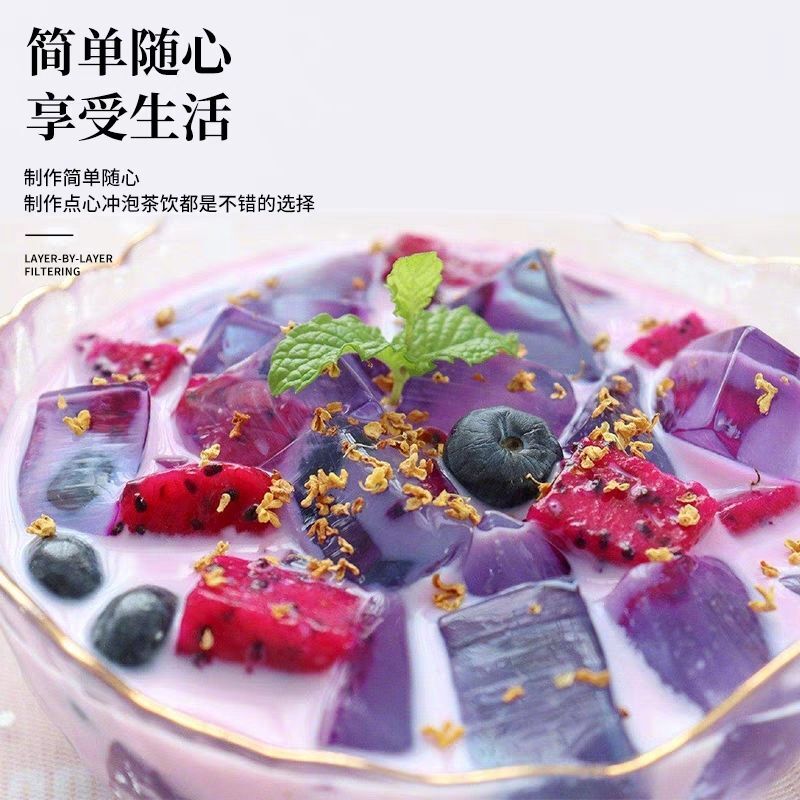 Pure Butterfly Pea Flower Powder - Natural Blue Tea Colorant for Tofu Pudding