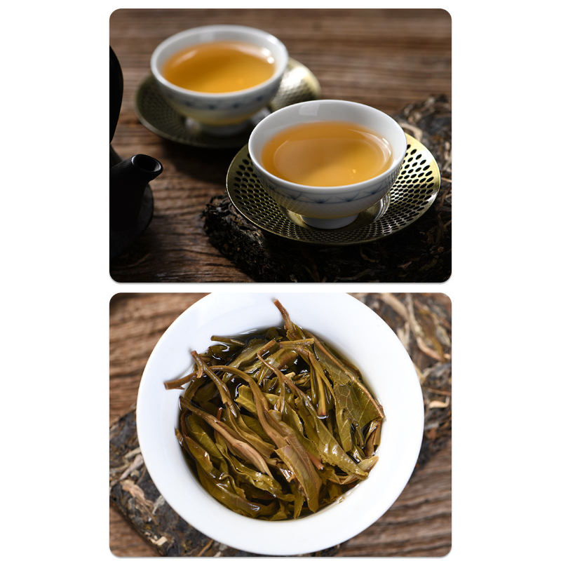 Green Tea 357g/12.59oz Pu'er Tea Brick Nannushan Tea Nectar Health Care