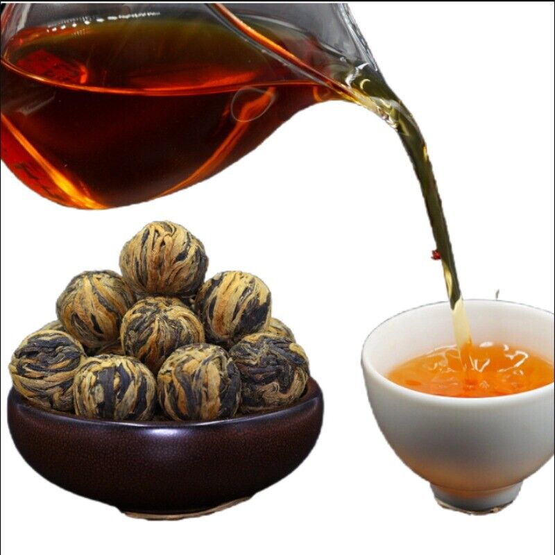 100g/3.52oz Small Gold Ball Black Tea Organic Dianhong Bud Tea  Specialty Main image