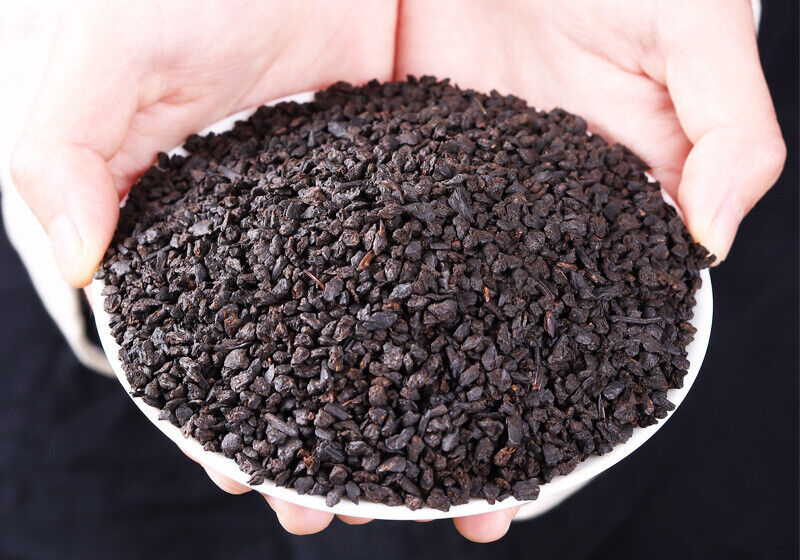 Broken Silver Yunnan Menghai Old Ripe Pu'er Tea Glutinous Fragrant Tea Fossil