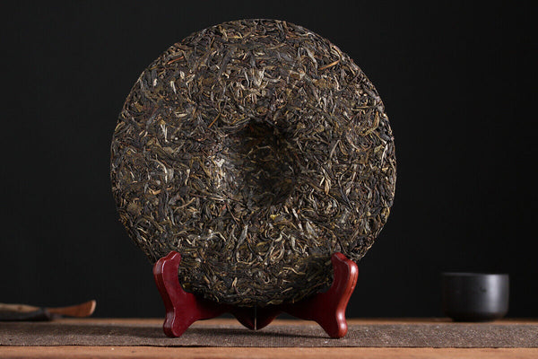 HelloYoung 357g Yunnan Pu'er Tea Bulang Mountain Raw Cake Big Old Tree Seven Seeds Cake